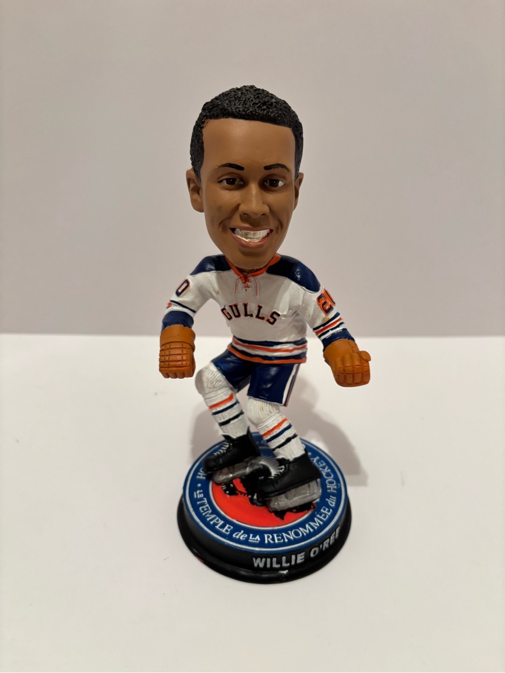 Gulls Hockey Player Bobblehead - White and Navy